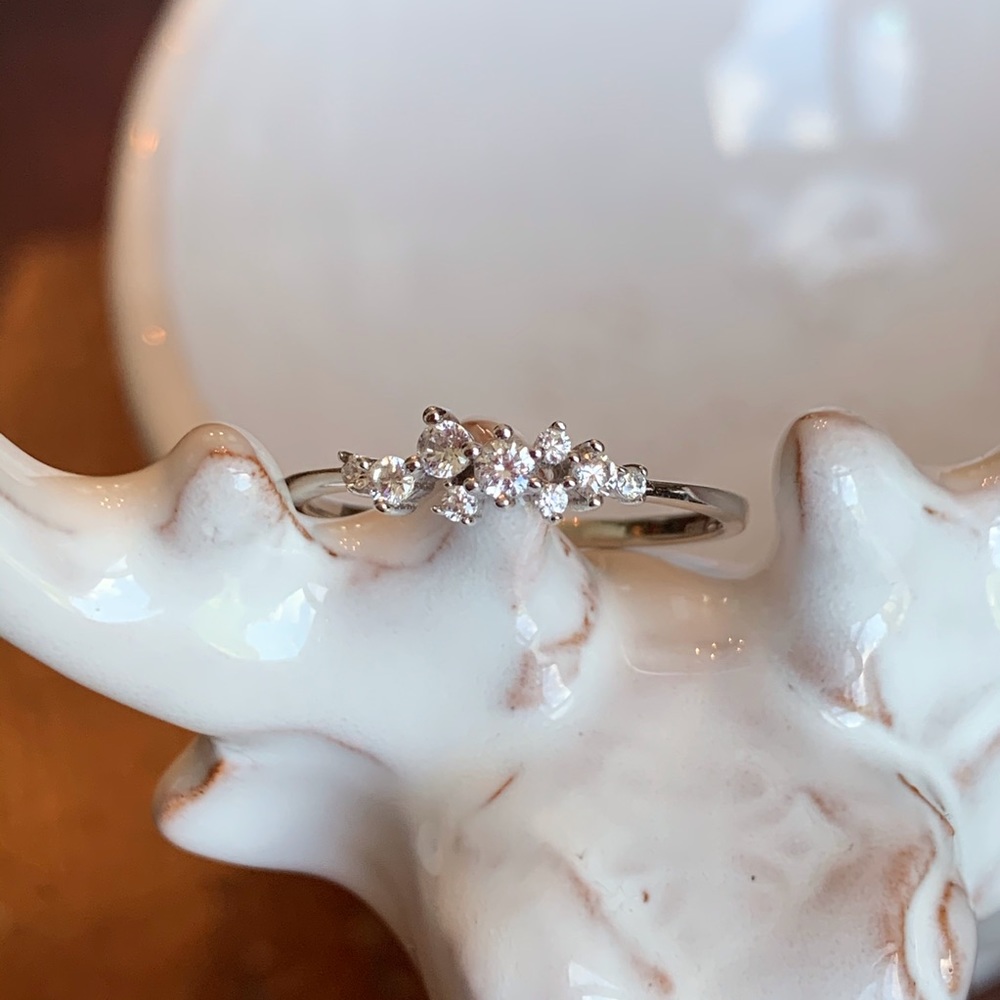 Cluster CZ Ring 925SS-NWOT